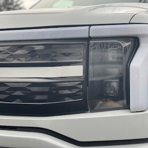 Grille Stripe Decal by LUDesignsNY for a 2022-2025 Ford F-150 Lightning. Fits All Trim Levels. Video Installation Included! 3