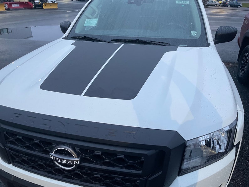 Graphics for 2022 Nissan Frontier Hood Stripes Decal Sticker Etsy Denmark