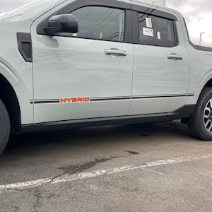 Side Stripes Decals by LUDesignsNY Custom Created & sized to fit a 22-25 Ford Maverick. Preassembled Installation Video  Premium Material!
