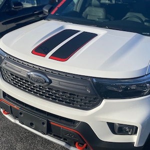 Hood Graphics by LUDesignsNY for 2020-2024 Ford Explorer ST Timberline XLT Platinum King Ranch ST Line Limited