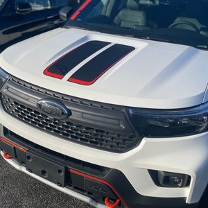 Hood Graphics by LUDesignsNY  Custom Create & sized to fit a 2020-2025 Ford Explorer ST Timberline XLT Platinum King Ranch ST Line Limited