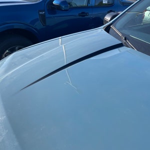 Anti Glare Hood Stripes by LUDesignsNY Custom Created & sized to fit a 2022-24 Ford Maverick. Installation Video Included with Purchase!