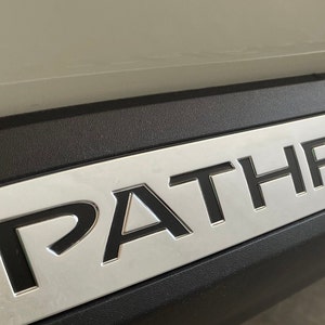 Premium Decal for 2022-2025 Nissan Pathfinder -Platinum model only- Rocker area w/ FREE LIFETIME REPLACEMENT sticker, graphic, indent