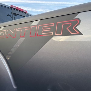 Graphics for 2005-2021 Nissan Frontier Rear Quarter Short Box Stripes 2007 2008 2009 2010 2011 2012 2013 2014 2015 2016 2017 2018 2019 2020