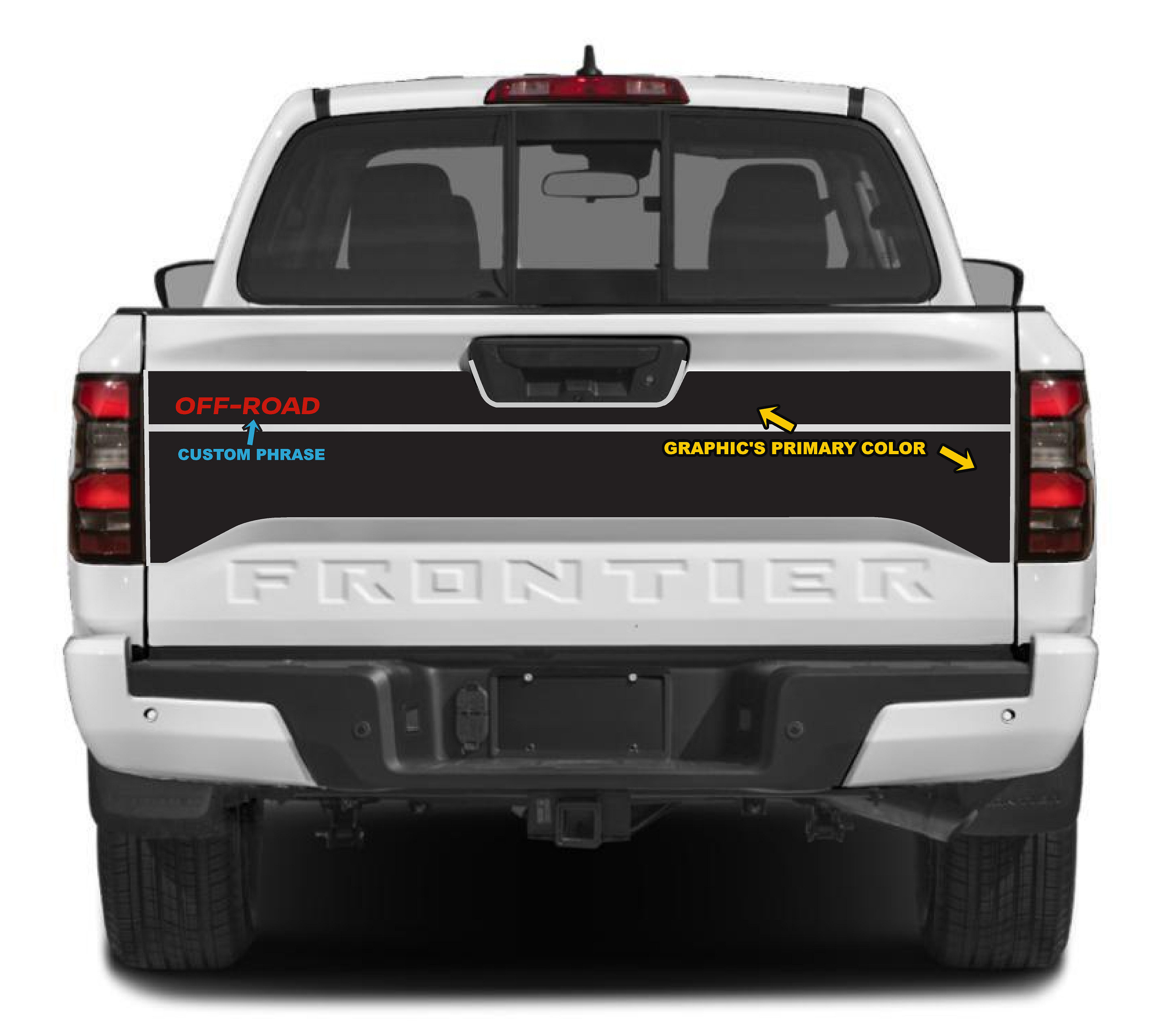 Premium Graphics for 2022-2025 Nissan Frontier Tailgate. Hardbody