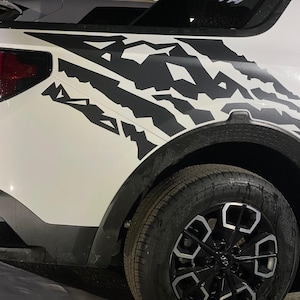 Mountain Side Stripe Graphics by LUDesignsNY Custom Created and Sized to fit a 2022-25 Hyundai Santa Cruz
