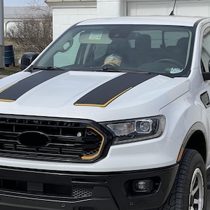 Premium Decal by LUDesignsNY Custom Created & Sized to fit on a 2019-2023 Ford Ranger Hood Preassembled Installation Video Premium Material!