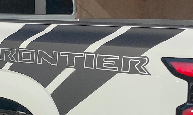 Graphics for 2022-27 Nissan Frontier Rear Quarter Long Box Bed 73.2inch ...