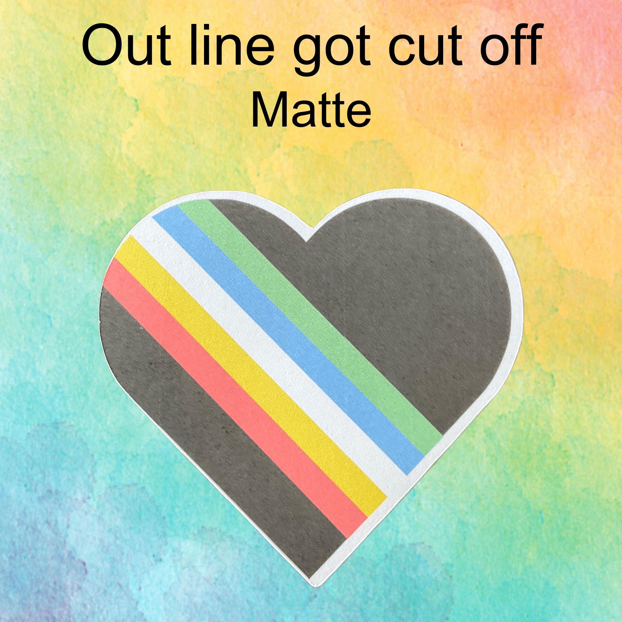 Oopsie Disability Pride Flag Heart Sticker | Disability Pride | Pack of ...