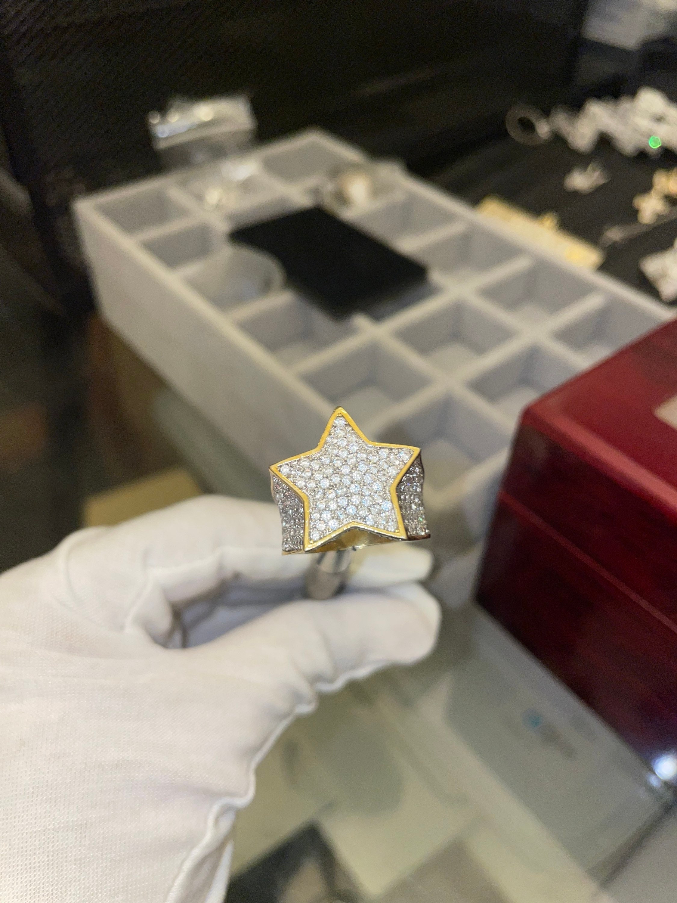 Diamond star shop ring