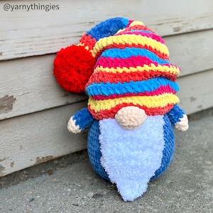 READY TO SHIP Crochet Gnome Plushie &quot;Gerald&quot;