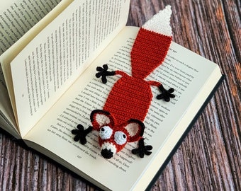 MADE TO ORDER Crochet Fox Bookmark "Filip" (Customizable)