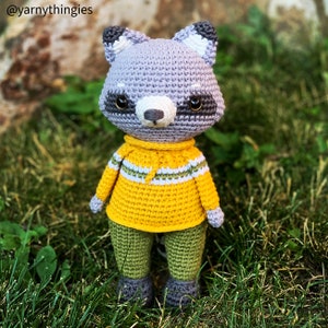 READY TO SHIP Crochet Raccoon Plushie &quot;Randy&quot;