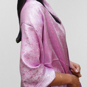 Pink silk stole