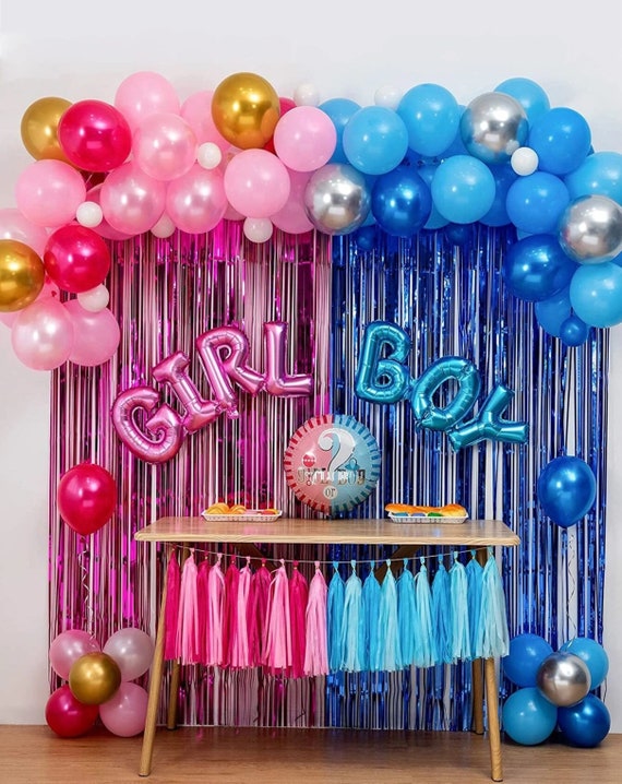 100pcs Baby Shower Balloon Garland Kit,gender Reveal Ballon,girl