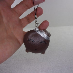 Handcrafted smores themed keychain squishy