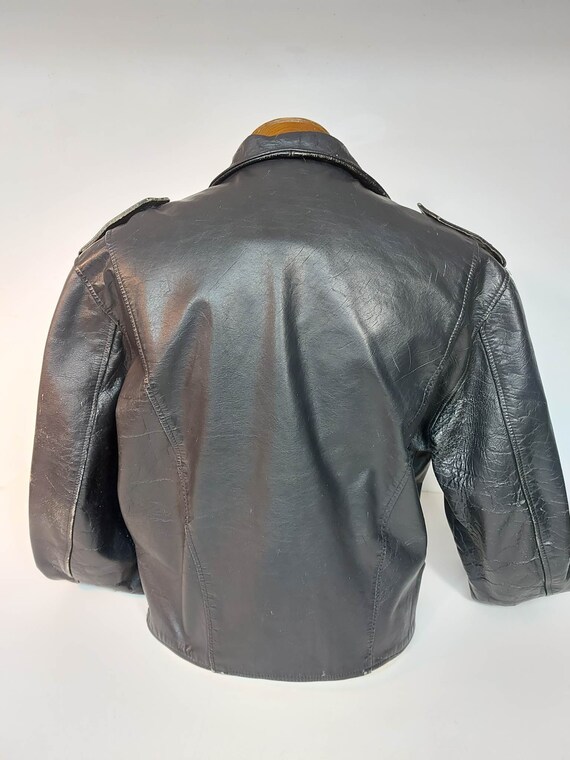 Vintage 1970s Brimaco Leather Motorcycle Jacket - Gem