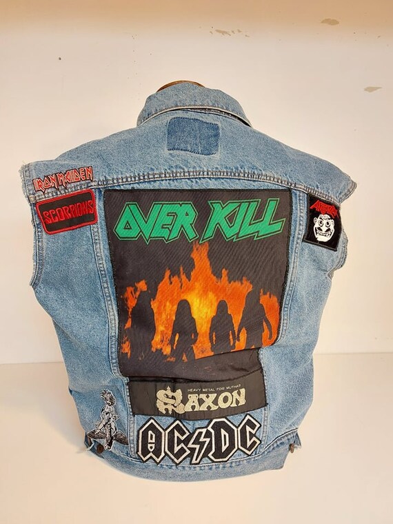 Jean Jacket With Heavy Metal - Etsy 