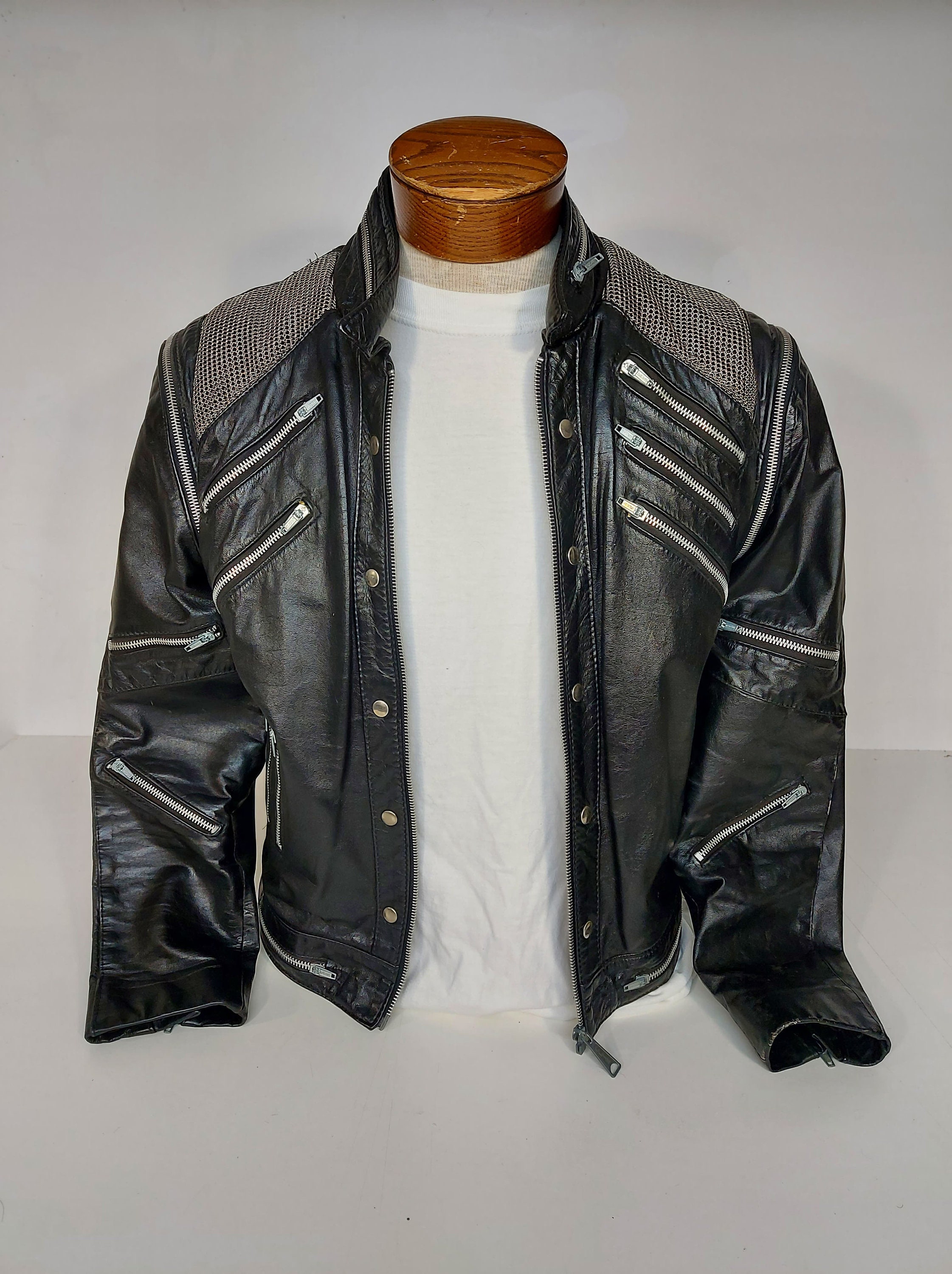HOT Punk Red Zipper Michael Jackson MJ Beat It Casual Tailor Made America Fashion  Style Jacket Outwear Imitation