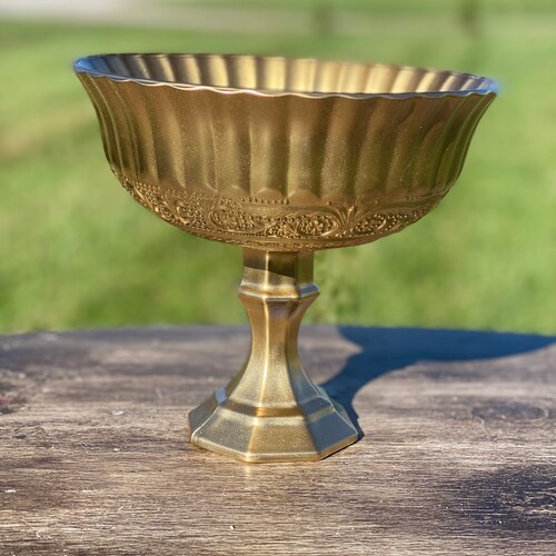 BULK 10 Gold Compote Bowls Gold Compote Vase Pedestal Vase Etsy