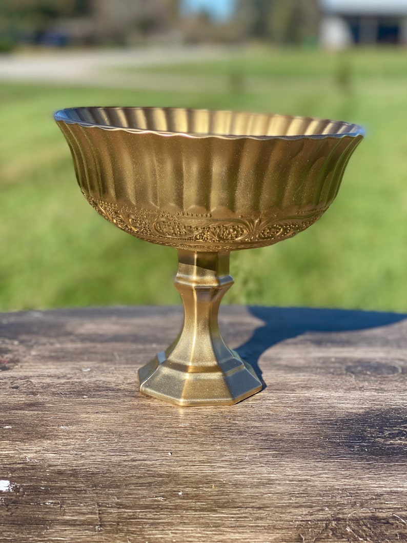 BULK 10 Gold Compote Bowls Gold Compote Vase Pedestal Vase Etsy