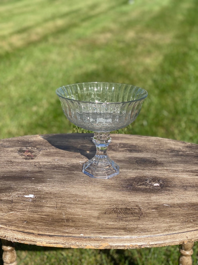 BULK 10 Clear Compote Bowl Clear Compote Vase Pedestal Etsy