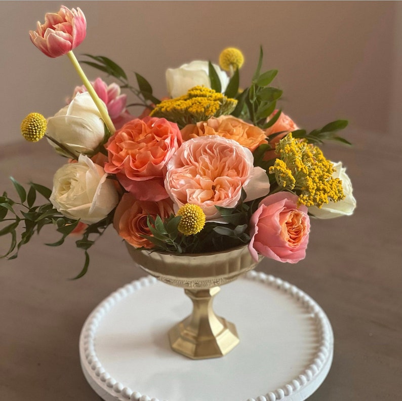 BULK 10 Gold Compote Bowls Gold Compote Vase Pedestal Vase Etsy