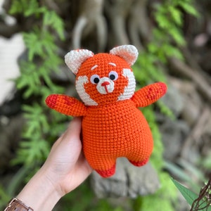 Red Panda Crochet, Crochet Red Panda, Amigurumi Red Panda, Red Panda Keychain