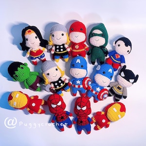 Custom Crochet Character Super Hero, Handmade Character Super Hero, Mini Character, Look Alike Character, Personalized Mini Character