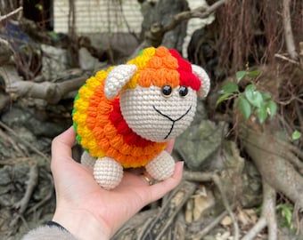 Crochet Sheep, Amigurumi Sheep, Crochet LGBT Sheep, Crochet LGBT