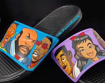 Custom Hand Painted Personalized Nike Slides