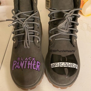 Custom Hand Painted Personalized Youth Timberlands image 4