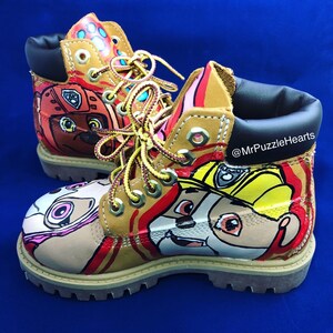 Custom Hand Painted Personalized Youth Timberlands image 5