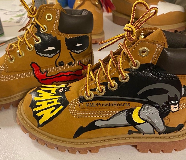 Custom Hand Painted Personalized Youth Timberlands image 8