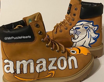 Custom Hand Painted Personalized Adult Timberlands