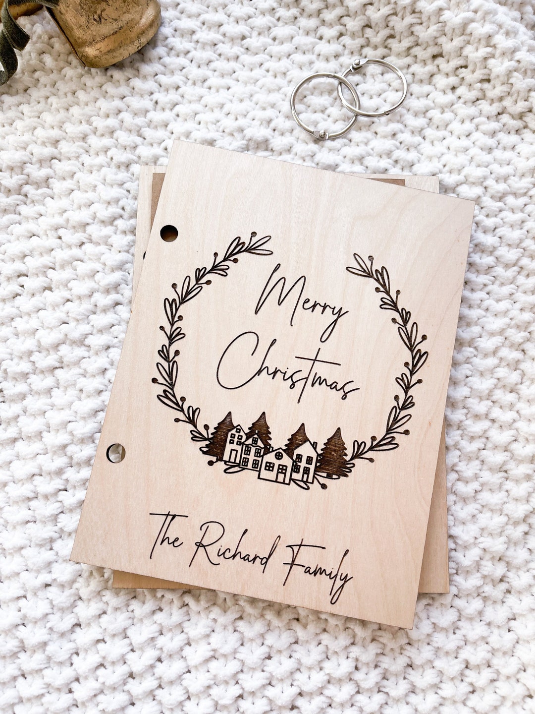 Christmas Card Holder Christmas Card Keeper Christmas Keepsake