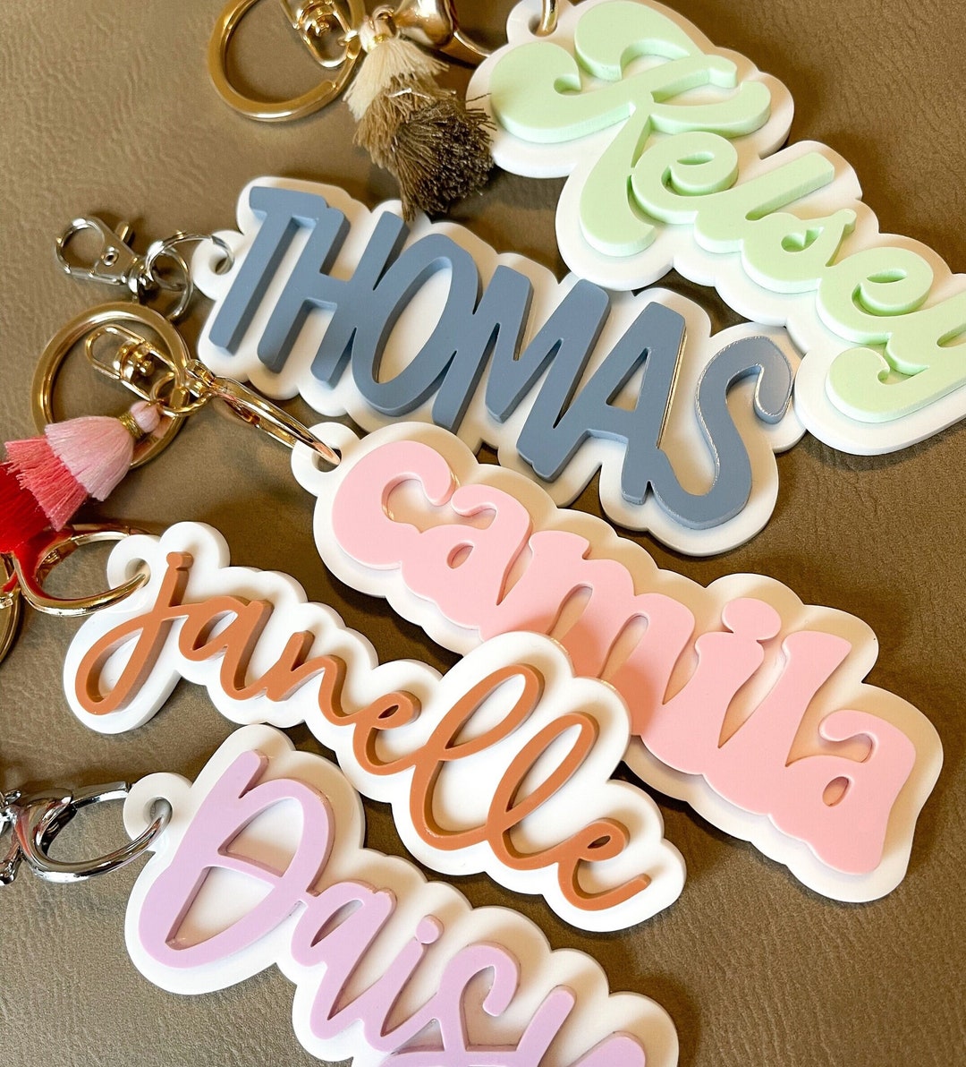 Backpack Name Tags & Acrylic Keychains