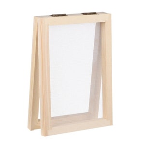 Cornice fai da te per la fabbricazione della carta, Strumento per la fabbricazione della carta artigianale, Cornice per la fabbricazione della carta fatta in casa, Stampi per carta, Doppia cornice, Strumento per la fabbricazione della carta.