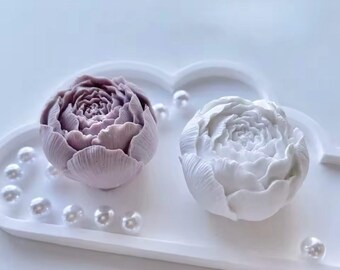 Rose with Buds Silicone Mold for Soap, Candle Making, Resin, Gypsum, and Cake Decorating