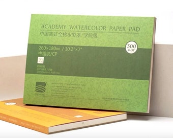 Watercolor Paper Pad 32k ( 20 Sheets) Acid Free, Watercolor paper, Watercolor paper for beginners, Medium/Fine/Rough watercolor paper.