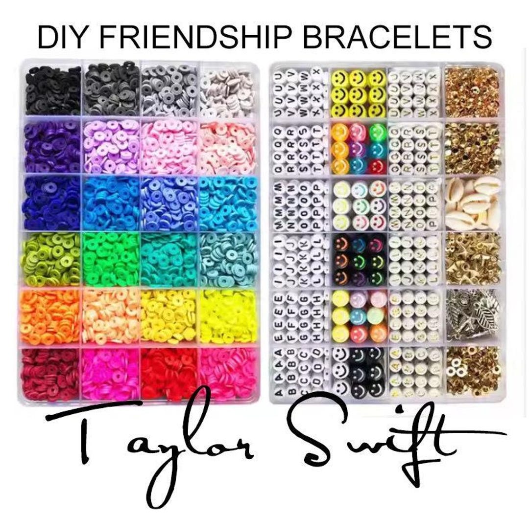 CHROMACRAFT - Lot De 20 Bracelets De Perles Alphabet - Multicolores - 5x4 Cm - Amitié, Bricolage, Fêtes