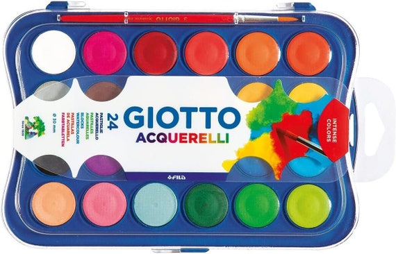 Giotto Watercolour Blocks Set ( 12/24/36 Piece Set. ) Vibrant