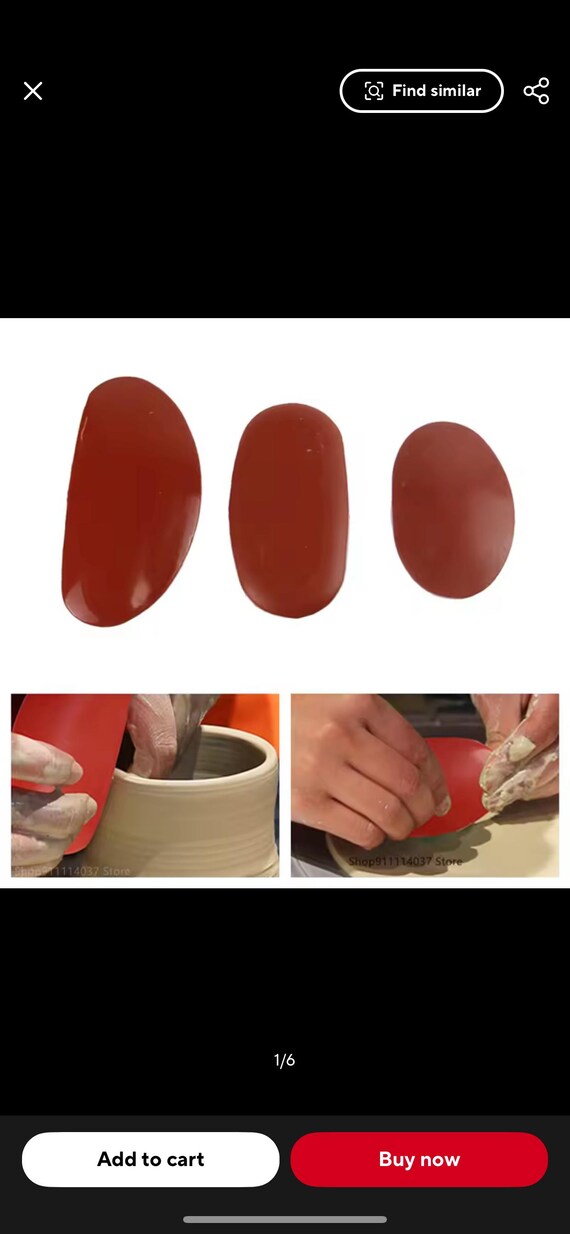 4er-Set Silikon-Rippen-Tonwerkzeuge – Zum Modellieren, Glätten & Formen Von Keramik (Gelb, Rosa, Rot, Orange, Grün)