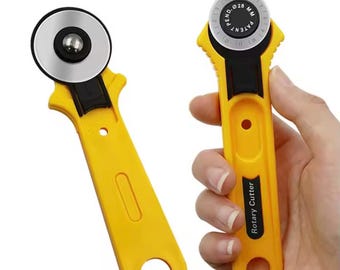 28mm / 45mm Rotary Fabric Cutter – Sewing Tool for Quilting, Patchwork, Leather & DIY Crafts