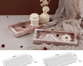Rectangle Storage Tray Silicone Mold – DIY Coaster, Jewelry Dish, Plaster, Resin & Concrete Casting Mold for Home Decor