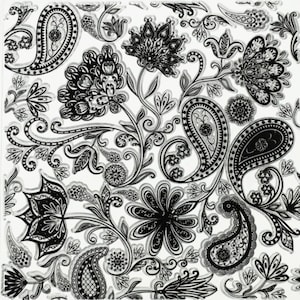 Mandala Paisley Flower Texture Mat Foglio di timbro di argilla polimerica Designer Gioielli fai da te Strumenti di ceramica in ceramica Piastra per impressione in rilievo