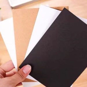 20 feuilles de papier cartonné kraft, album de coupures, papier cartonné épais 300 g/m², papier pour bricolage, fabrication de cartes et d'invitations 10 x 14,8 cm