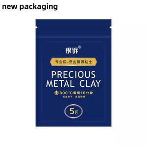 5g/10g/20g 999 Sterling Silver Art Clay for DIY jewelry. Perfect for Christmas, couple rings, pendants, and birthday gifts.