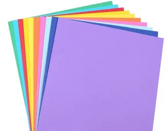 Multifunktionales buntes A4 Papier, farbiges Kopierpapier. Karton bunt Papier , Scrapbooking und Schulbedarf Packung mit 100 Blatt 230g