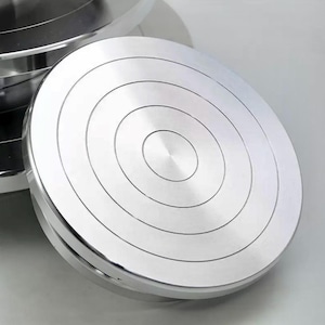 15/20/25/30 CM Aluminium Töpferscheibe Drehscheibe, doppelseitige Skulptur & Tortenständer